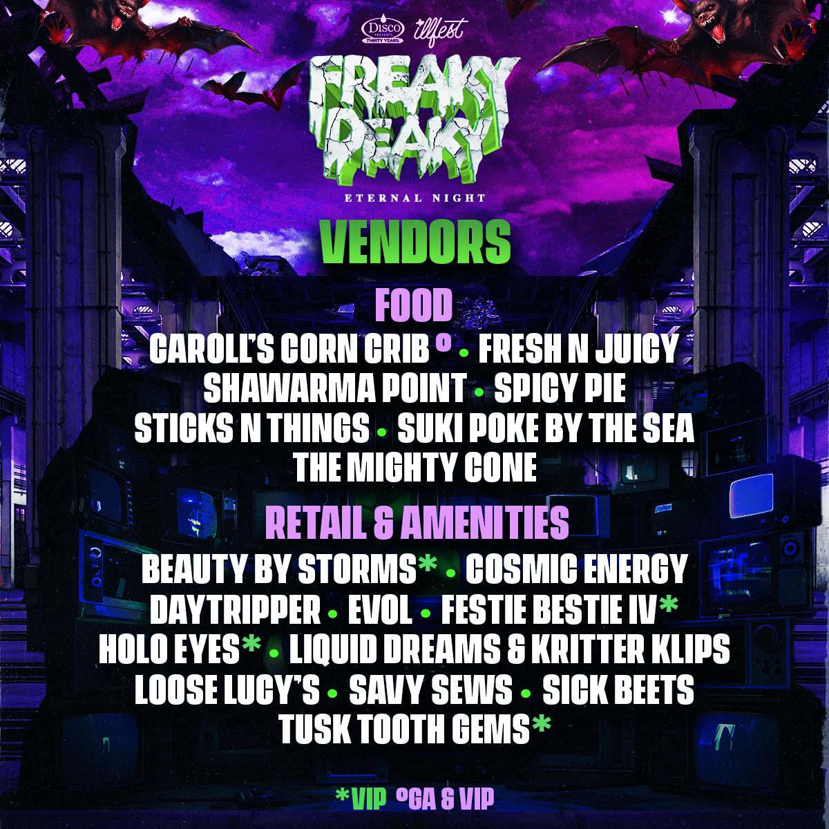 freaky deaky 2024 vendors